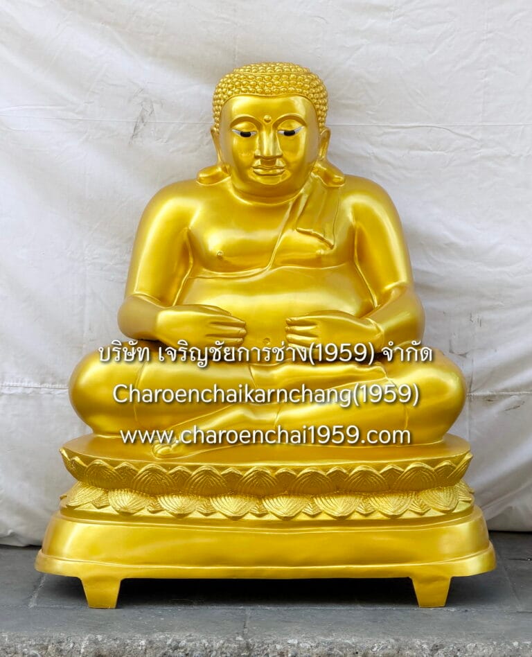 พระสังขจายไทย 40 นิ้ว อุ้มท้อง ทองเหลือง พ่นสีทอง พิมพ์ จบ2.