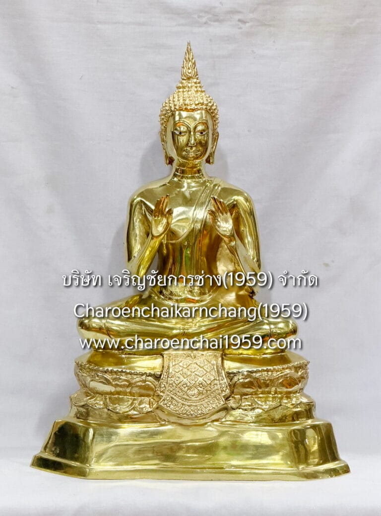 พระประจำปีมะเมีย 9 นิ้ว ทองเหลือง ขัดเงา พิมพ์ เพชร.