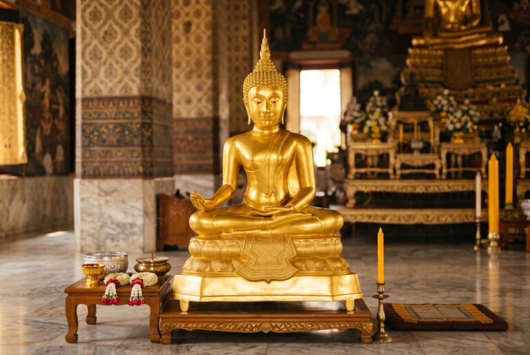 พระพุทธรูป ปางฉันสมอ ทองเหลือง