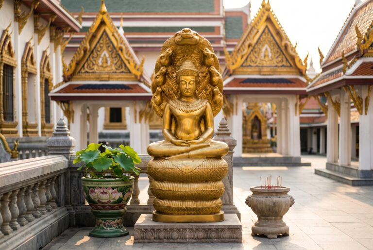 หลวงพ่อศิลา ทองเหลือง พ่นสีทอง