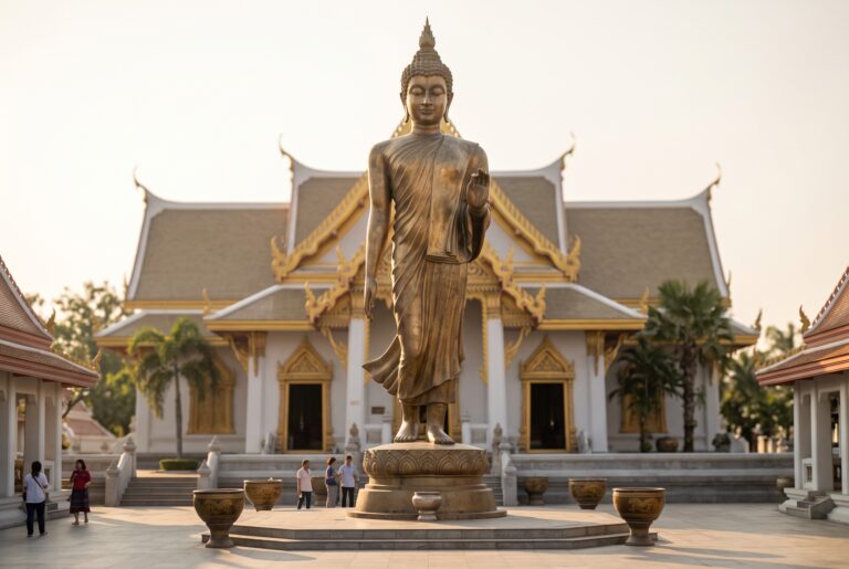 พระพุทธมณฑล องค์ใหญ่ สูง 6 เมตร ทองเหลือง ลงทราย